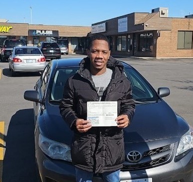 Picture of Patterson, Engineer, passed G test in windsor ontario drive test center